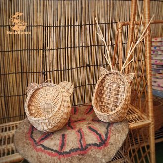 دیوارکوب حصیری گوزن دستباف