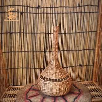 گلدان سالونگ حصیری