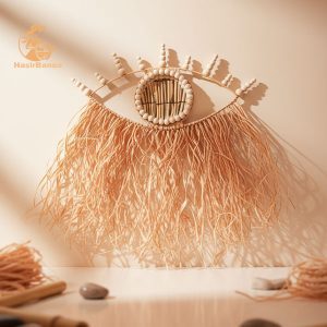 دیوارکوب چشم نظر رافیا | برای انرژی مثبت در خانه