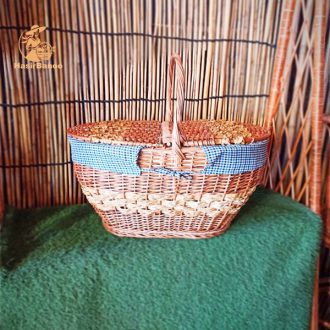 سبد مسافرتی حصیری